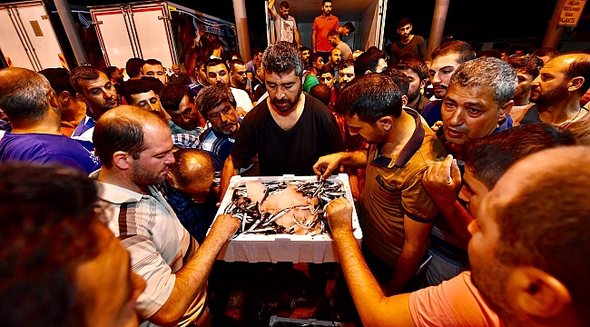 Gece Yarısından İtibaren Avlanan Balıklar Tezgâhları Doldurdu