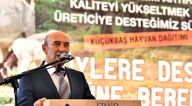 İzmir Belediyesi Üreticilere 126 Adet Küçükbaş Hayvan Hibe Etti