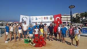 İzmir'in Dip ve Kıyı Temizliğine Gönüllü Destek