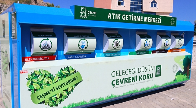 Çeşme'de Mobil Atık Toplama Merkezleri Kuruldu