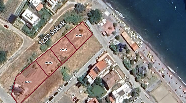 İzmir Karaburun'da denize sıfır arsa satışı 